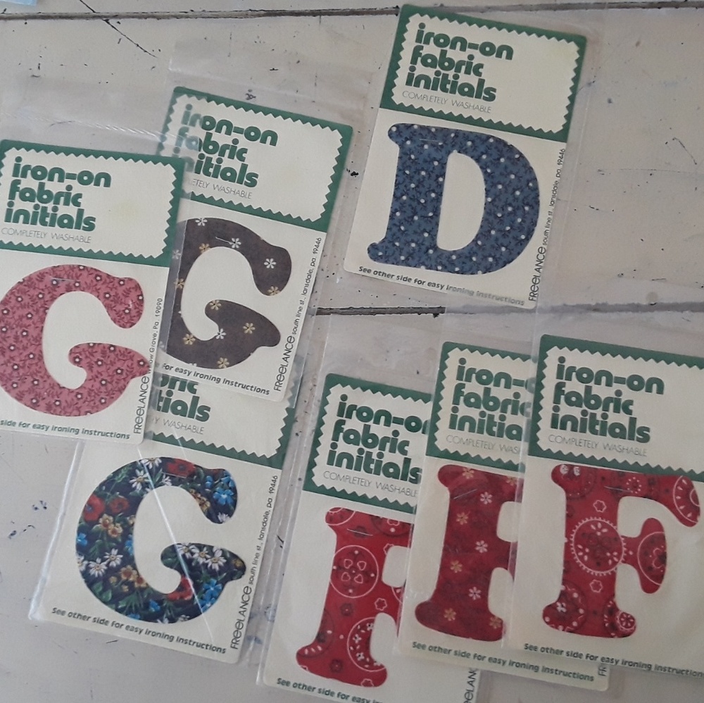 Vintage Iron on Patches